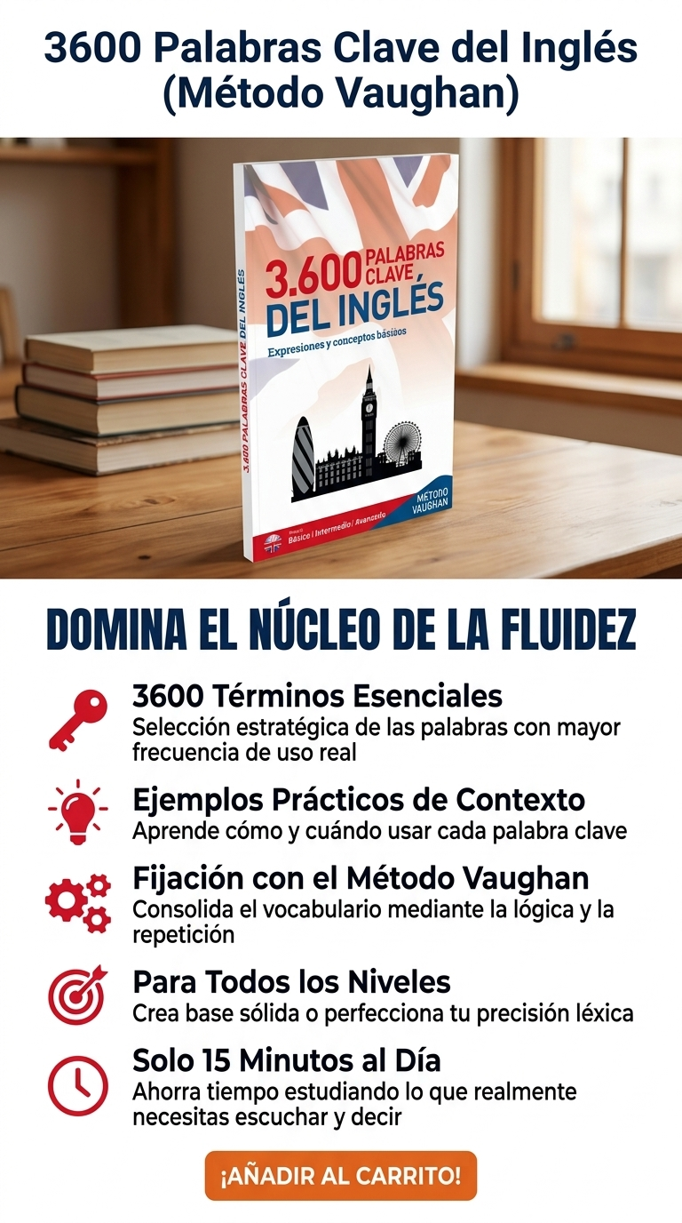 Infografía 3600 Palabras Clave del Inglés - Método Vaughan