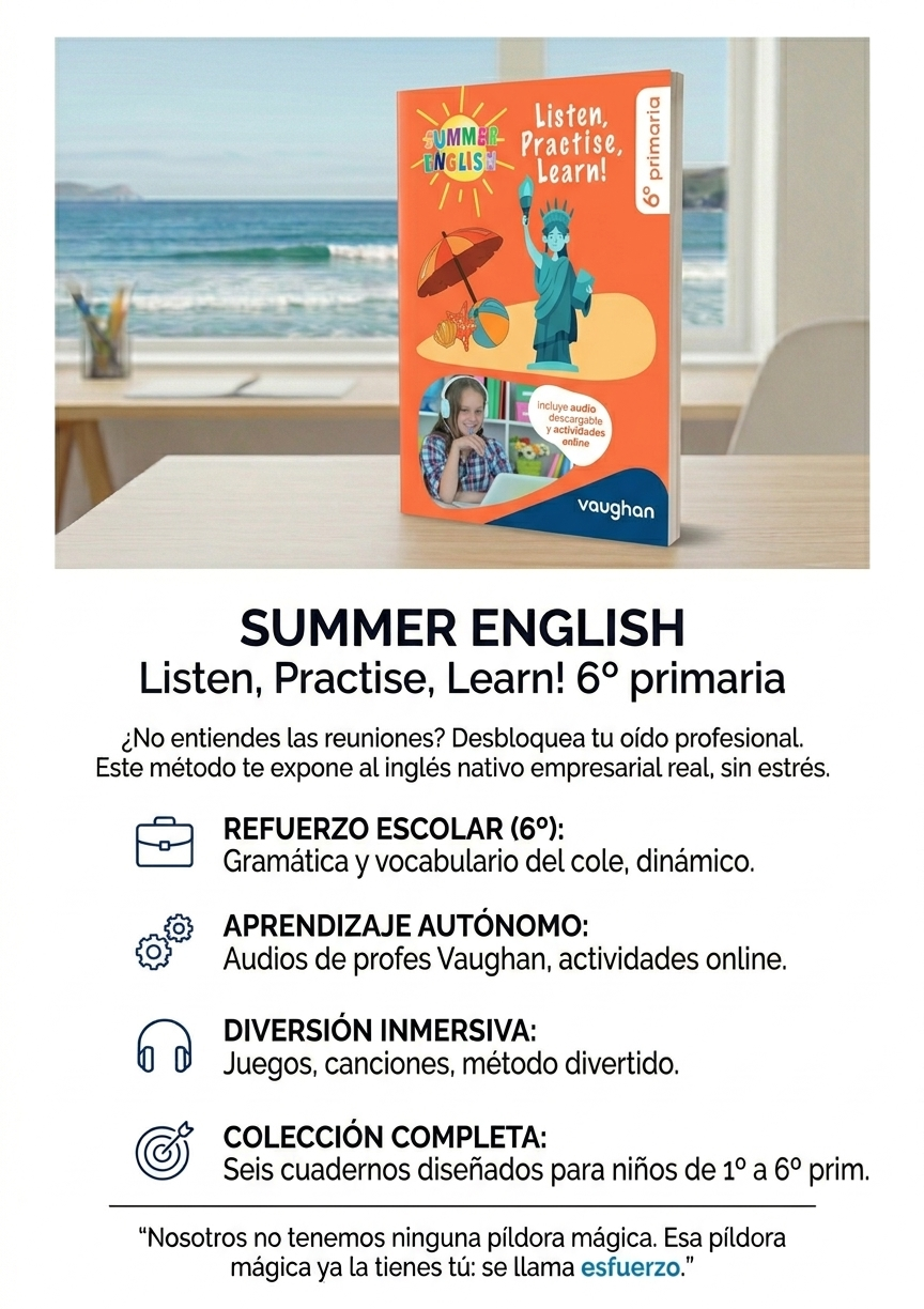 6 Primaria Summer English Listen, Practise, Learn